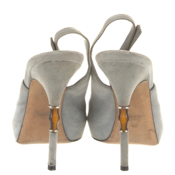 Sexy GUCCI Bamboo Heel Suede Sling Back♥️♥️♥️ - Picture 3 of 11